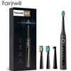 Fairywill Spazzolino Sonico Elettrico USB FW-507 Ricaricabile con Testine di Ricambio IPX7