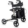 Moretti Spa Rollator Deambulatore Girello per Anziani in Alluminio GRIGIO OCEANO 2.0 Art. RP