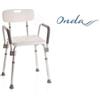 Moretti Spa Sedia Sgabello da Bagno Doccia per Anziani con Braccioli e Schienale Art. RS839