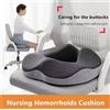 Cuscino Ortopedico Prostatico Memory Foam Antiscivolo per Coccige Sciatica