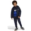 ADIDAS GIUBBOTTO PIUMINO CON CAPPUCCIO BAMBINO 100 GRAMMI BLU JF4346