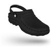 Wock Clog Zoccoli Sanitari Professionali con Cinturino Nero