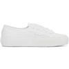 SUPERGA SCARPE DONNA RAGAZZA 2750 FLOWER SANGALLO BIANCO DAL 35 AL 41