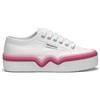 Superga SCARPE SNEAKERS SUPERGA DONNA 2740 LIQUIFY STRIPES BIANCO PLATFORM DAL 35 AL 41