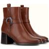 KEYS STIVALETTO TRONCHETTO CON TACCO DONNA K-10091 MARRONE CUOIO DAL 36 AL 41
