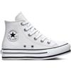 CONVERSE SCARPE BAMBINA PLATFORM CHUCK TAYLOR 666392C BIANCO PELLE MISURA 28