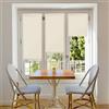 Blindecor Aure | Tenda a rullo traslucida tinta unita senza perforazione - Beige, 52 x 180 cm (Larghezza x Altezza) | Dimensioni del tessuto 49 x 175 cm | Tende per interni senza attrezzi