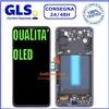 SAMSUNG DISPLAY TOUCH SCREEN+FRAME OLED per SAMSUNG GALAXY S21 FE G990 FRAME VETRO NERO
