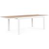 bizzotto Tavolo Allungabile Da Esterno In Alluminio Bianco 100x220-340 Cm Belmar Bizzotto