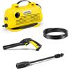 Kärcher Idropulitrice K 2 Horizontal VPS, Pressione max 110 bar, Portata 360 l/h, Area di lavoro 20 m²/h, Filtro acqua premontato, Peso 3,5 kg, + Tubo, Pistola ad Alta Pressione, Lancia Vario Power
