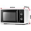Toshiba Forno Microonde Combinato 26 Litri 900 W con Grill Bianco MW3-MM20PF(WH)