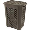 Tontarelli Porta biancheria plastica (50Lt) ARIANNA Wengè 8105408909