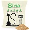 Siria 60L Lettiera per Gatti Vegetale e Agglomerante Set 6 sacchi da 10 Litri