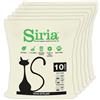 Siria 60L Lettiera per Gatti Vegetale e Agglomerante Set 6 sacchi da 10 Litri
