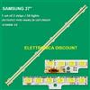 KIT 2 BARRE STRIP 58 LED TV SAMSUNG 2011SVS37 JVG4-370SMA-R2/B T370HW05