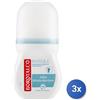 Borotalco 3x Borotalco Deodorante Roll-On 50 Ml. Invisible Fresh Azzurro