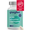 Gloryfeel Collagene e Acido Ialuronico Integratore 180 Capsule Vitamina C Biotina Zinco e