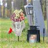 Vaso per fiori da cimitero, facile da installare, regalo commemorativo per