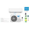 MIDEA CLIMATIZZATORE MONOSPLIT MIDEA ELEGANCE 18000 BTU A++ A+ R32 INVERTER GEARSHIFT
