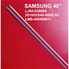 KIT 2 BARRE 62 LED STRIP LED TV SAMSUNG 2010SVS40-60HZ LJ64-02609A LMB-4000BM11