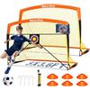 Dimples Excel Porta da Calcio per Bambini per Rete da Calcio Allenamento -5'x3.6'- Arancione- 2 Pack
