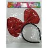 MOOD CERCHIETTO FIOCCO GIGANTE EFFETTO STRASS COLORE ROSSO ACCESSORI CAPELLI MOOD