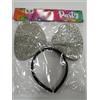 MOOD CERCHIETTO FIOCCO GIGANTE CON STRASS COLORE ARGENTO ACCESSORI CAPELLI MOOD