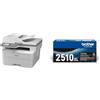 Brother MFCL2960DW Multifunzione Laser B/N a 34 ppm TN2510XL Toner originale, fino a 3000 pagine