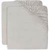 Jollein Duvet Cover Fitted Sheet Jersey 40 x 90 cm Nougat 2511-501-00093