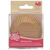 FunCakes Baking Cups Kraft 48 Pezzi Stampini in Carta Oleata per Muffin e Cupcake, Ottimi per la Cottura di Dolcetti e Tortine, 48 moules