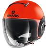 Shark Casco Jet Nano Street dimensioni Neon Nero Arancione, Taglia S