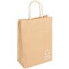 Garcia de Pou 250 pezzi - Sacchetti Sos con manici 80 G/M2 20+10 x 29 cm Natural Kraft