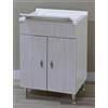 G.N.CUCINE Mobile Lavatoio lavanderia MDF / PVC 60x50x85h cm Bianco Antonella