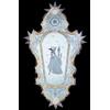 Arte di Murano Specchio veneziano artigianale in Vetro di Murano oro italiano inciso da parete