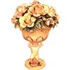 Capodimonte Centrotavola Capodimonte Soprammobile in Porcellana con Fiori e Angelo Nuovo