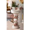 Capodimonte Vasi Ceramica Set Vaso con Colonna Portavasi Bianco Fiori Capodimonte Vintage