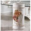 Capodimonte Sonda Vasi Ceramica Capodimonte Vaso Porta Ombrelli con Fiori Portaombrelli Bianco Oro
