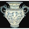 Sofia Anfora Vaso decorativo in ceramica di Caltagirone dipinto a mano sopramobile