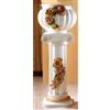 Capodimonte Sonda Vasi Ceramica Set Vaso con Colonna Portavasi Bianco Cachepot Fiori Capodimonte