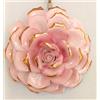 Capodimonte Fiore da Muro Porcellana Italiana Capodimonte Fiori da Parete Rosa Oro Ornamento