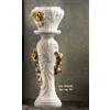 Capodimonte Sonda Vaso Ceramica Cachepot Portavasi Bianco Vasi Capodimonte con Colonna Alto Fiori