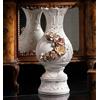 Capodimonte Sonda Vasi Ceramica Capodimonte Vaso da Pavimento Terra Anfora con Base in Bianco Oro!