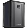 POOLEX, PC-TOP200T Silverline Top, Pompa di calore verticale trifase piscina 90-120 m³, Full Inverter, Riscalda e Raffredda, Design Premium e Duraturo, Compatibile con trattamento al sale