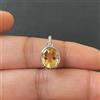 Senza marchio Ciondolo citrino pietra preziosa topazio limone argento sterling 925 ciondolo...