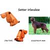 Vanca Portachiavi Pelle Uomo unisex portachiave con cane Setter Irlandese 3D in cuoio