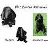 Vanca Portachiavi pelle unisex donna portachiave con cani cane Flat Coated Retriever