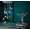 Arte di Murano Lampadario moderno in Vetro di Murano sospeso da soffitto 5 LED made in Italy
