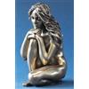 Veronese Statuina di donna Scultura bronzo ragazza seduta nuda di Veronese decorazione