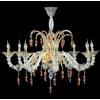 Arte di Murano Lampadario veneziano in Vetro di Murano classico Fatto a mano in Italia 8 Luci