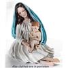 Sibania Statua in porcellana Capodimonte Madonna con Gesù bambino fatta a mano in Italia